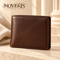 NOVEKIS™ Calder Leather Bifold Wallet — Compact Cash Wallet with 6 Card Slots